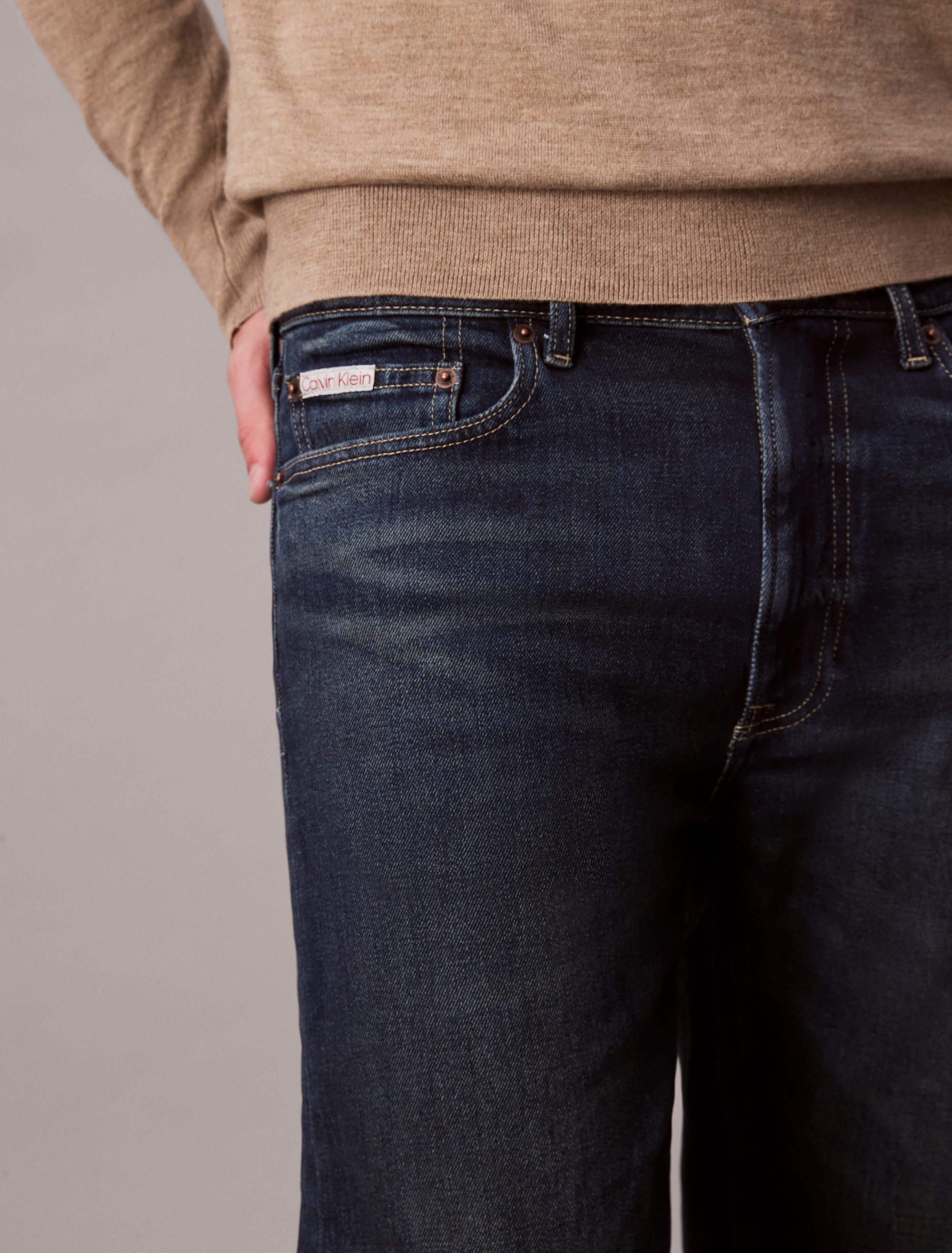 Calvin Klein Jeans 5-Pocket-Jeans Straight Fit, Baumwoll-Stretch – Bild 5 von 5