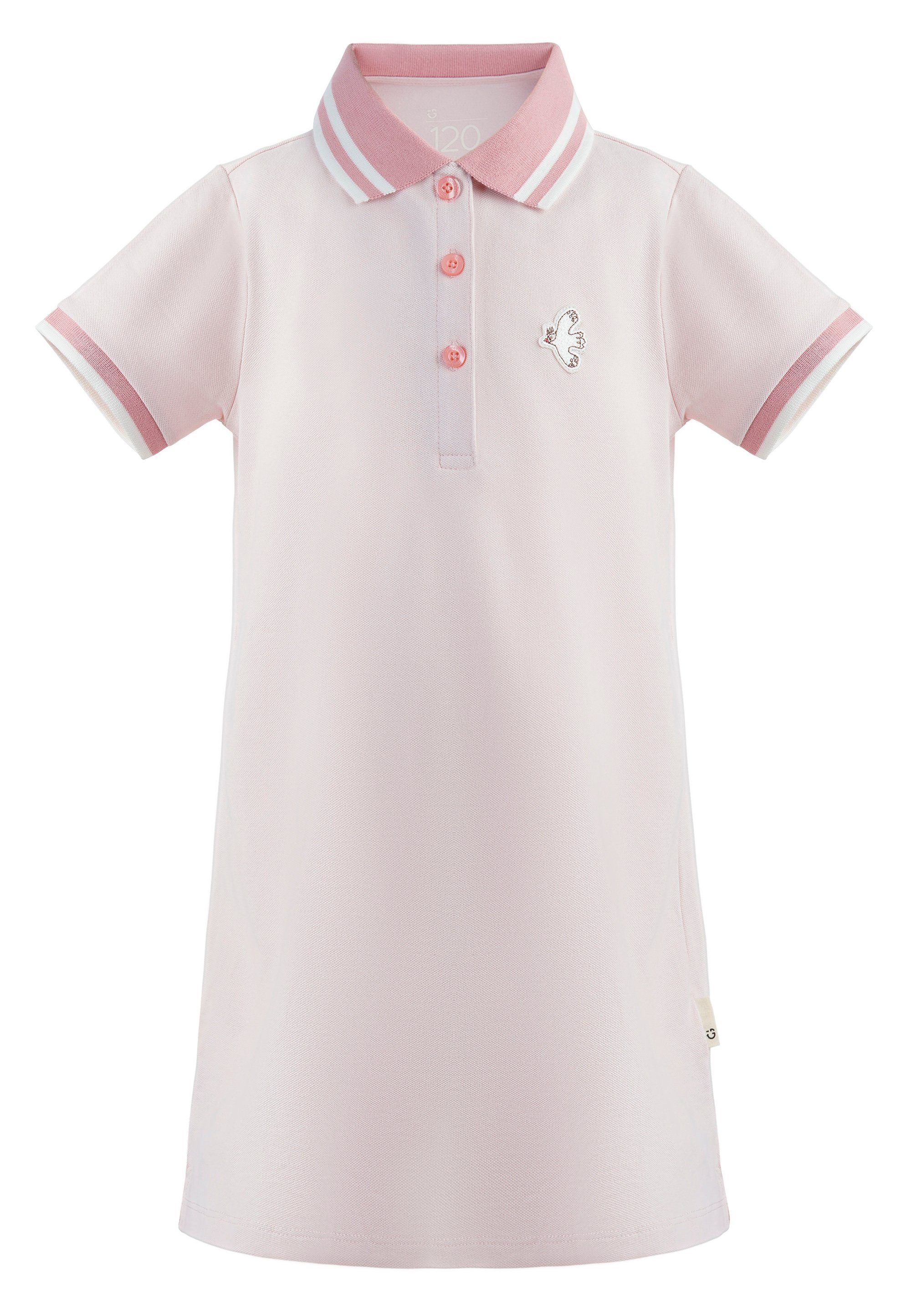 GIORDANO junior Jerseykleid mit Polokragen rosa | Jerseykleider
