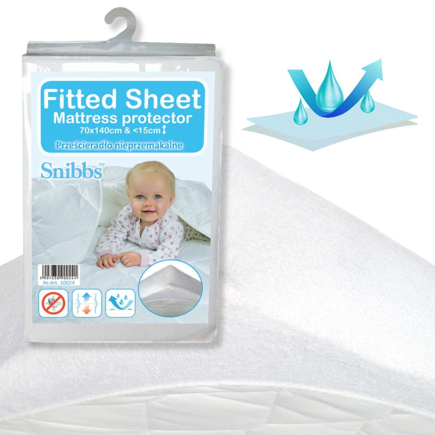 Matratzenschutzbezug Snibbs, Wasserdichter Matratzenbezug 70x140 cm günstig online kaufen