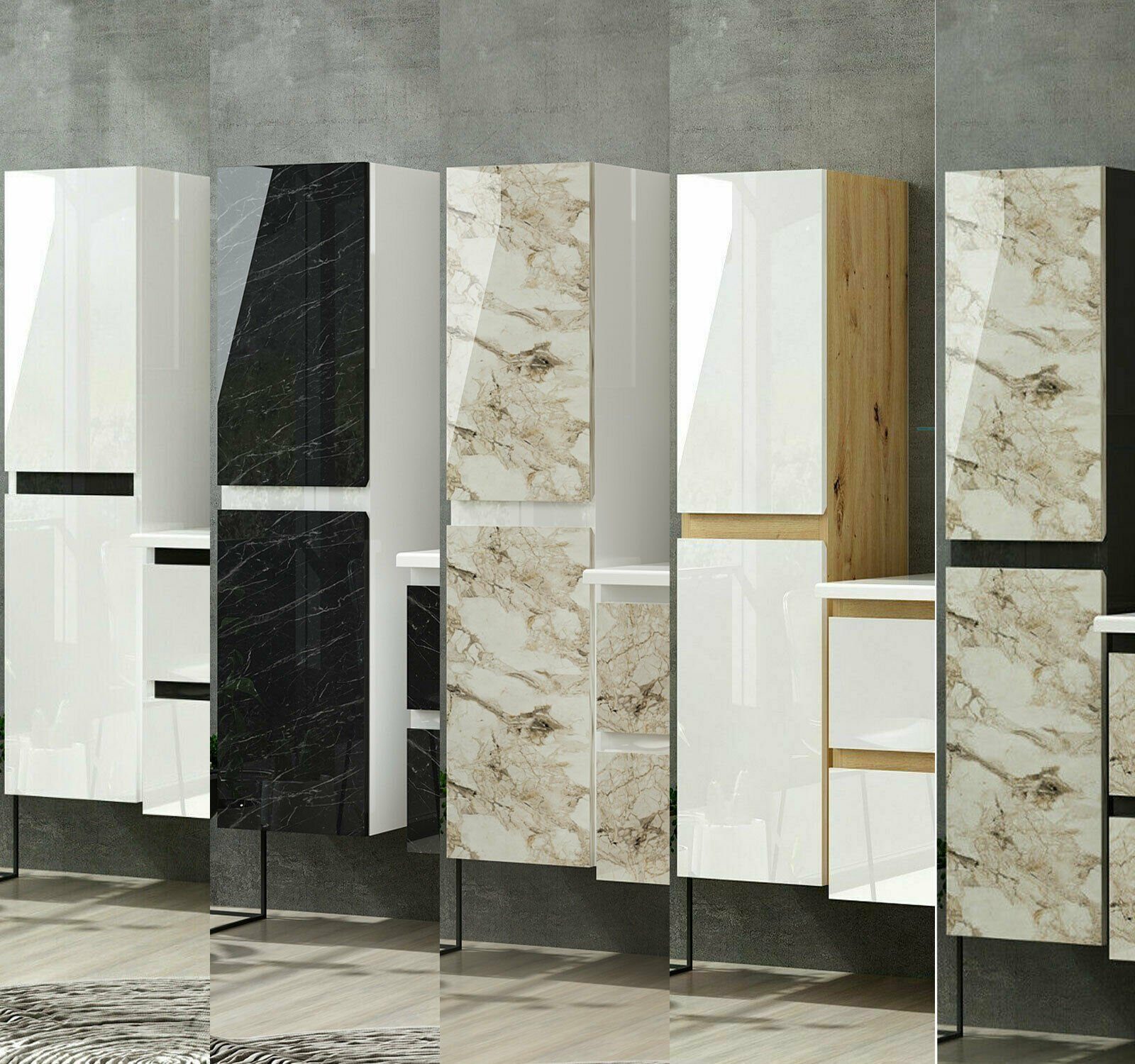 Hochschrank Hängeschrank Badezimmerschrank badmöbel Hochglanz Badschrank