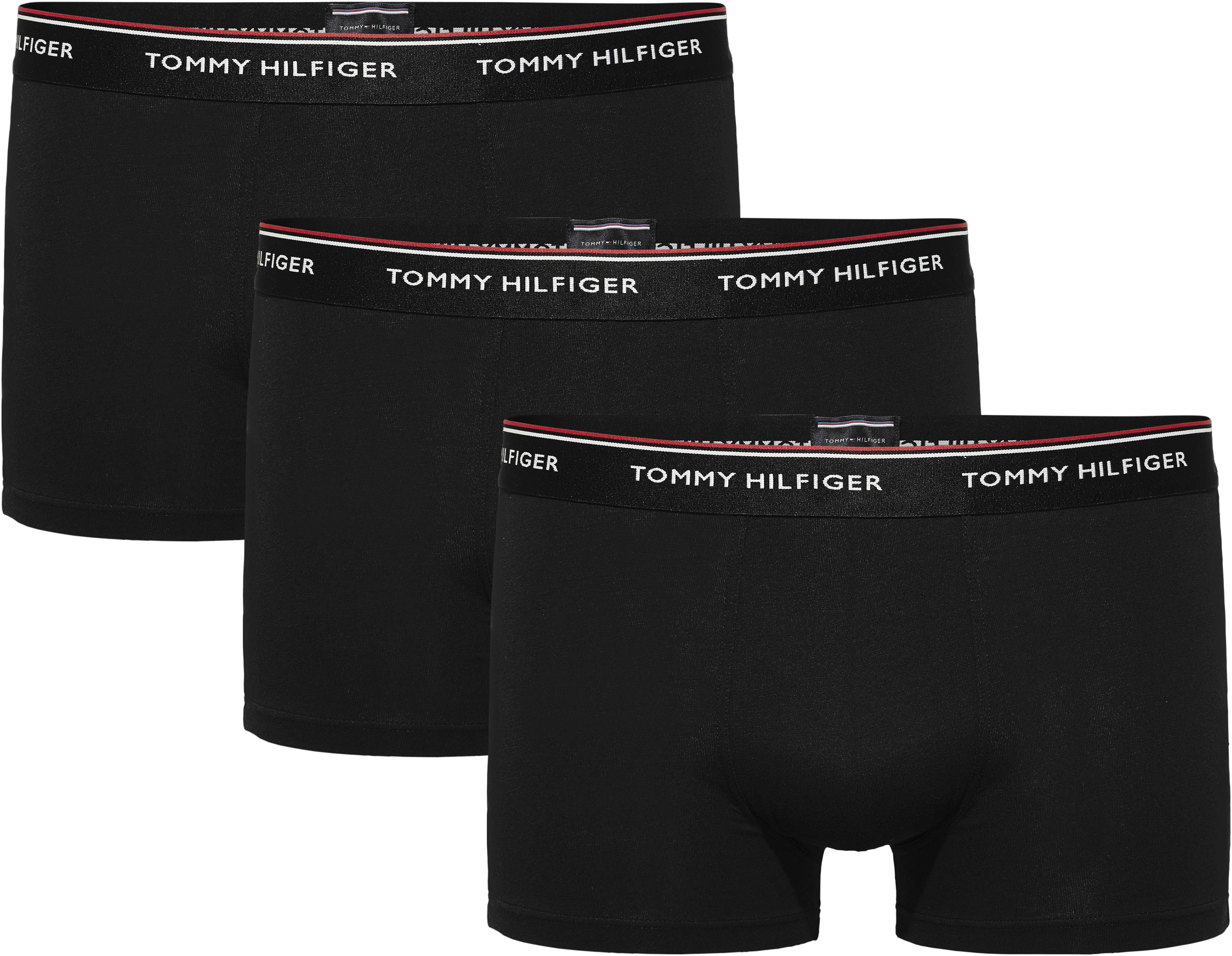Tommy Hilfiger Underwear Trunk BT TRUNK 3 PACK (Packung, 3-St., 3er-Pack) mit Tommy Hilfiger Logo-Elastiktape Black