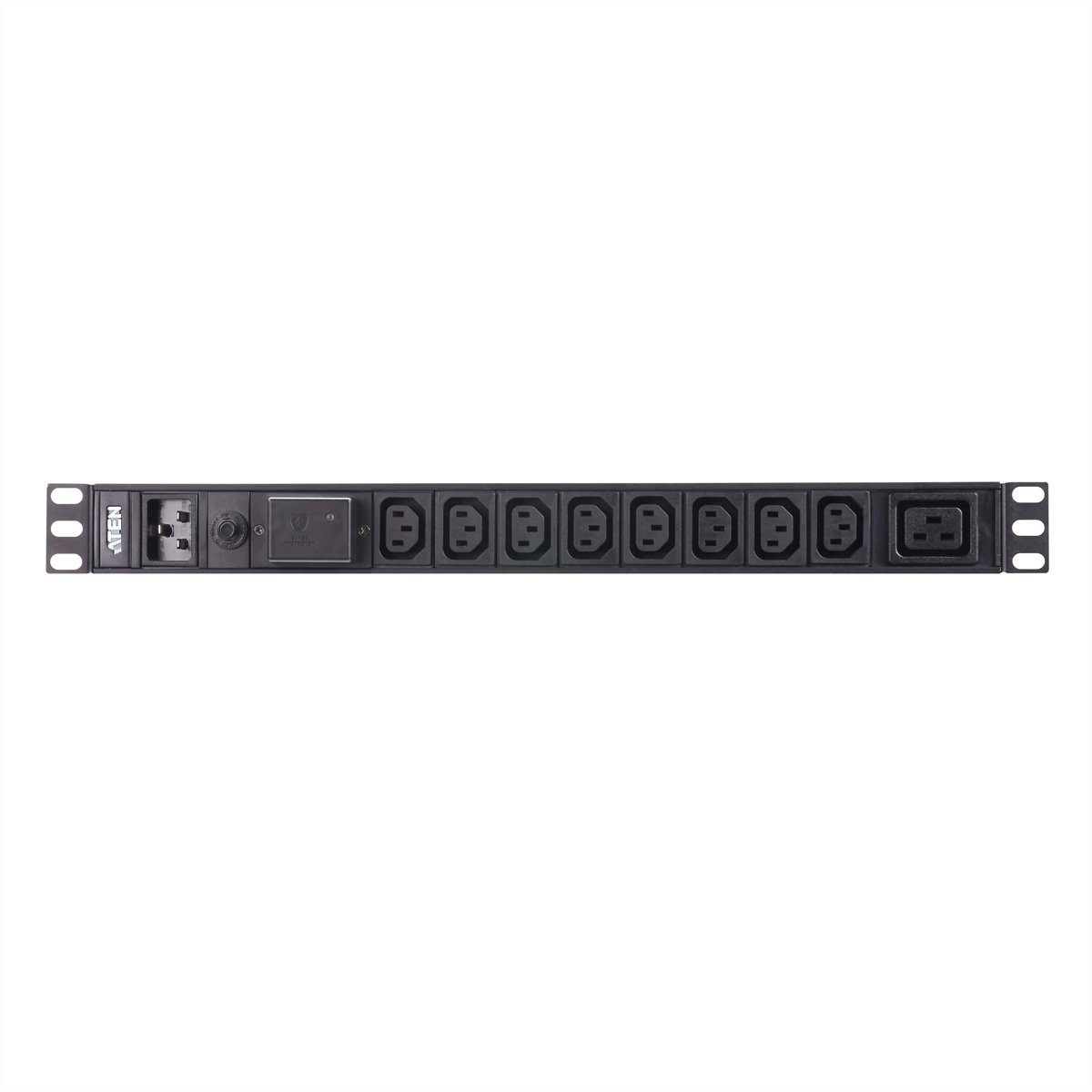 PE0209SG 1U 9 Port Basic PDU 8x C13 1x C19 16A Steckdosenleiste
