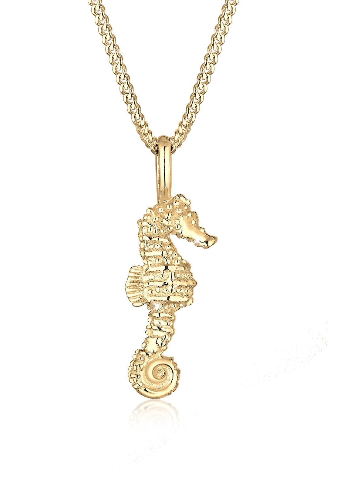 Elli Kette mit Anhänger Anhänger Seepferdchen 925 Sterling Silber, Seepferdchen
