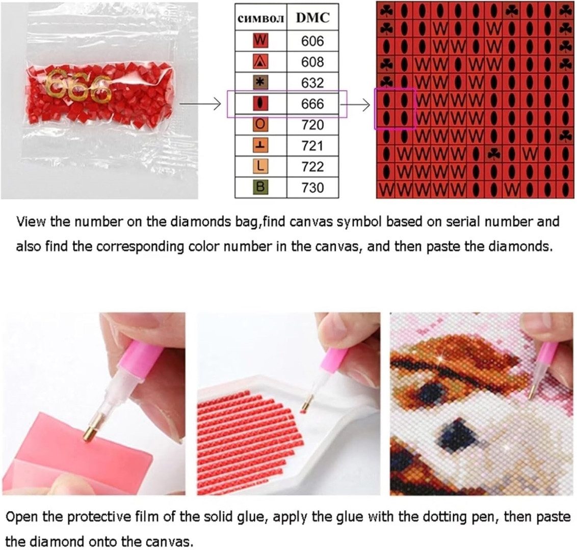 LA CUTE Malen nach Zahlen Eule Babyeule - 5D Diamond Painting Set 30x40cm (5d Diamond Painting Kreatives Hobby Enstpannung, 5d Diamond Set DIY Eule Babyeule), Entspannendes Hobby, kreative Stunden, schimmerndes Endergebnis.