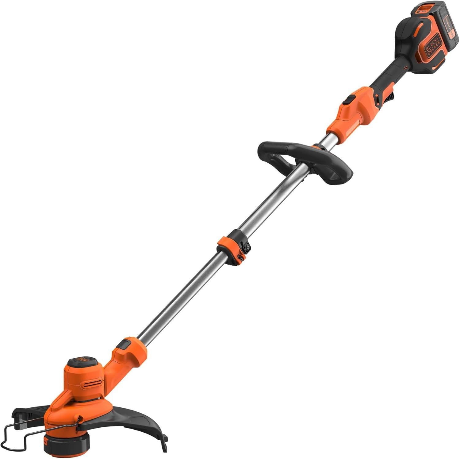 Black + Decker Akku-Rasentrimmer Akku-Rasentrimmer mit Akku & Schnellladegerät, 33cm Schnittb., (1 St)