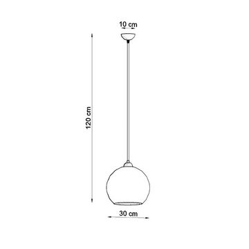 SOLLUX lighting Hängeleuchte BALL, ohne Leuchtmittel, Verteiltes Licht