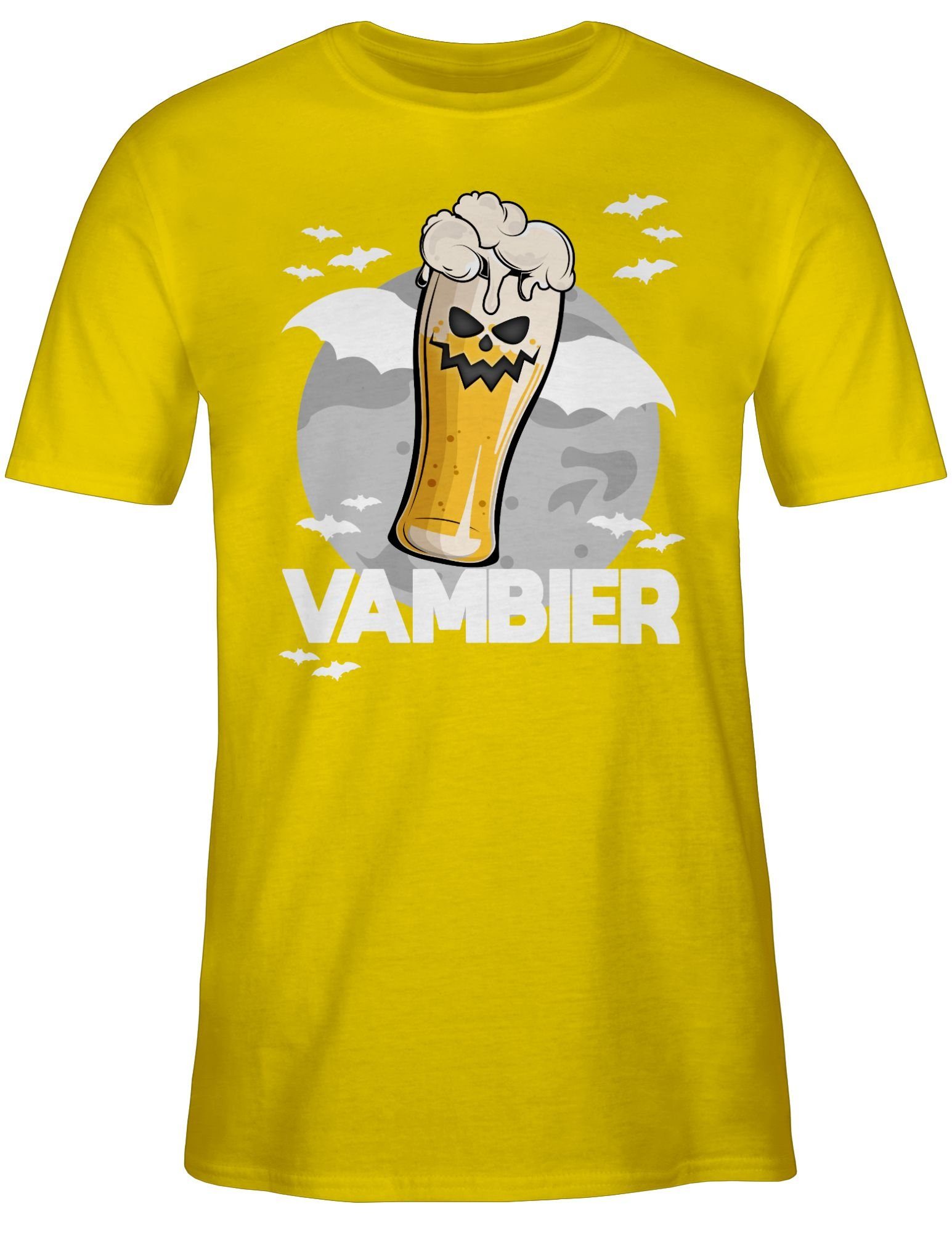 05 Herren Gelb Geschenk T-Shirt Zombie Shirtracer Halloween Vambier Kostüme Bier