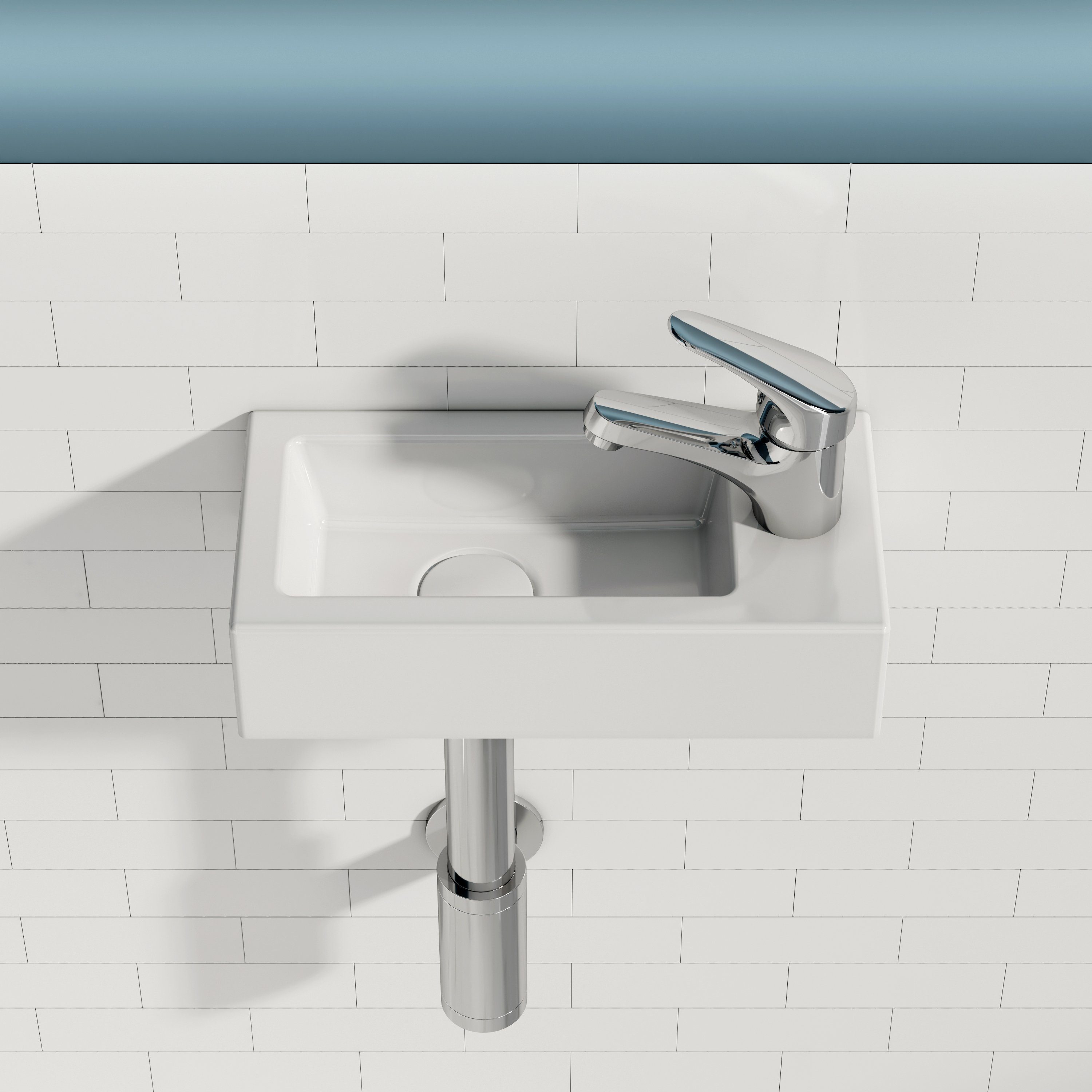 EMKE Waschbecken Handwaschbecken Keramik Waschbecken Waschtisch günstig online kaufen