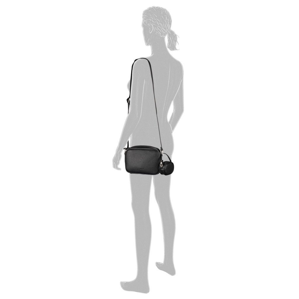 Gabor Handtasche Devika (Set, 2-tlg., Mini-Taschenanhänger), runde Formen sowie dekorative Seitenakzente mit Mini-Taschenanhänger