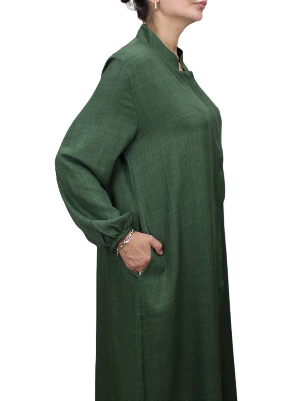 Aymasal Stillkleid Abaya mit Reißverschluss Ferace Umstandskleid Stillmode Islam Modest (Einzelnes Kleid, Einzelstück) Stillkleid Abaya Umstandskleid mit Reißverschluss
