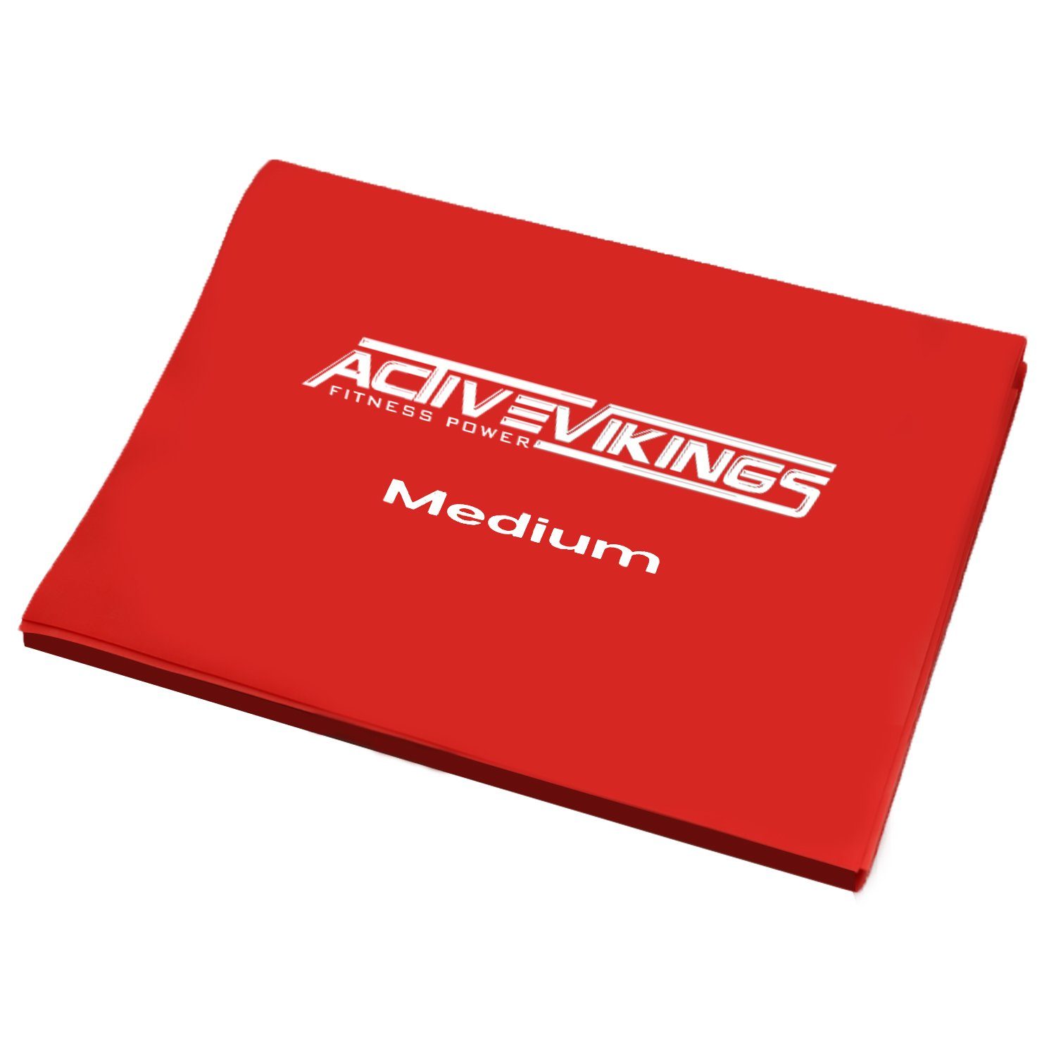 ActiveVikings Beinspreizer Fitnessband 2meter - Ideal für Muskelaufbau Physiotherapie Rot