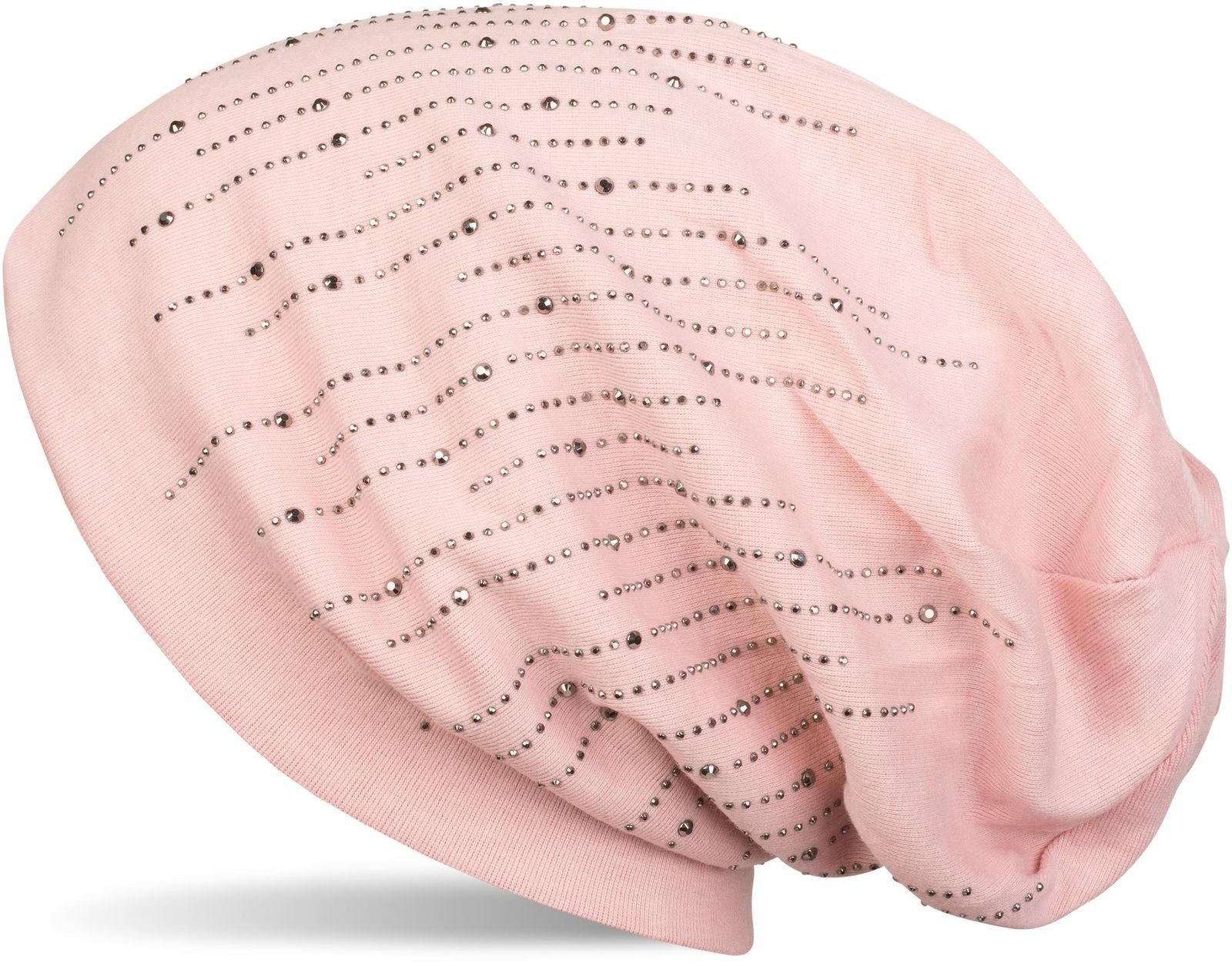 Beanie Beanie mit Strass Streifen