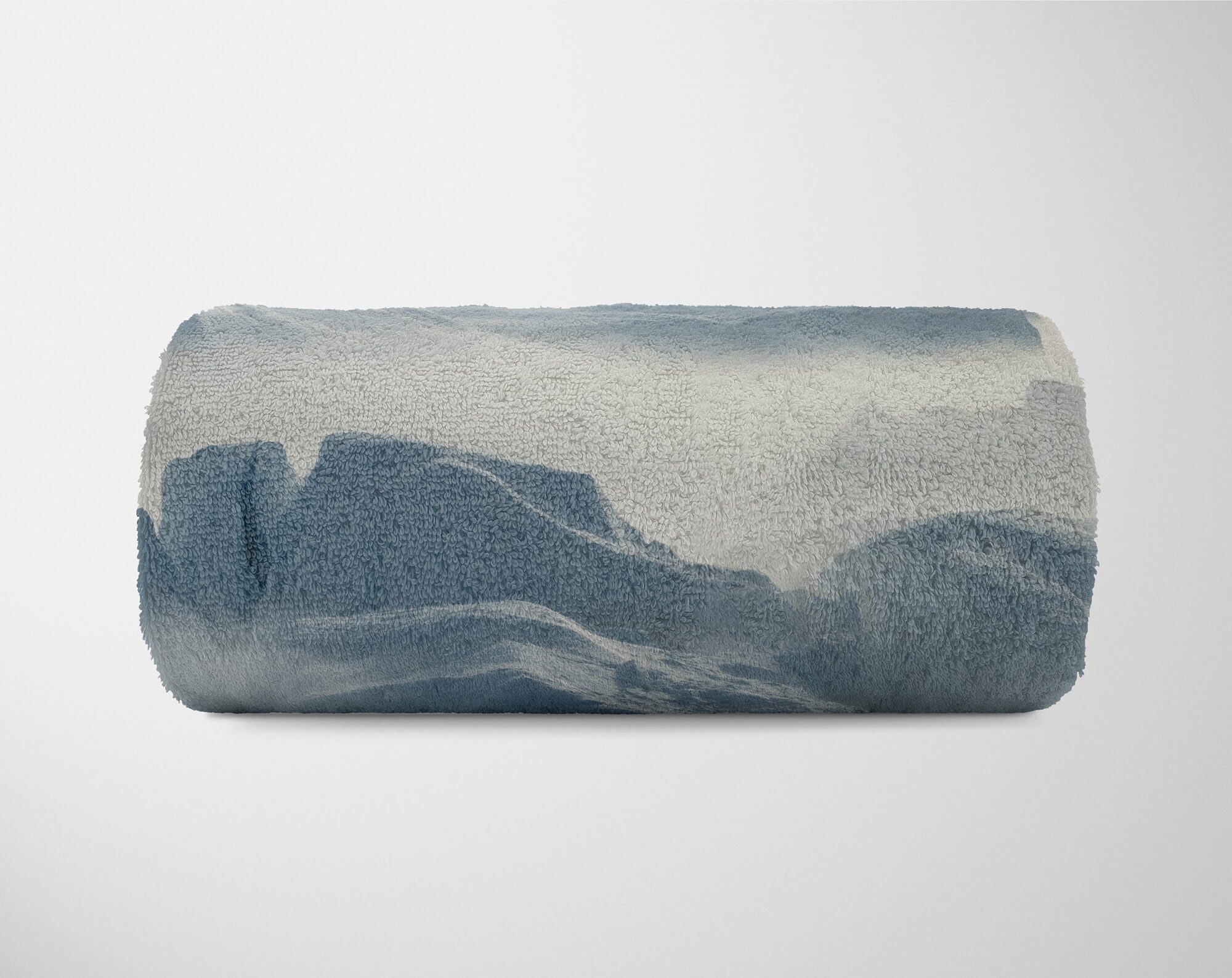 Sinus Art Handtücher Handtuch Strandhandtuch Eisberge Nebel, Baumwolle-Polyester-Mix Handtuch (1-St), Kuscheldecke Fotomotiv Saunatuch Schnee mit
