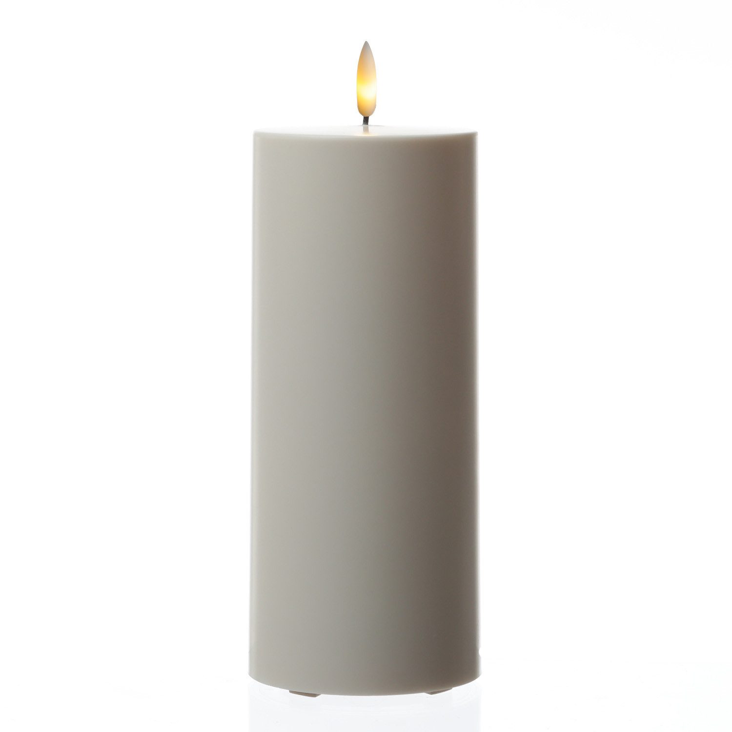 UYUNI Lighting LED-Kerze THEA Uyuni für Innen/Außen H: 20cm D:8,4cm weiß bis zu 2500Std outdoor, LED Classic, warmweiß (2100K bis 3000K)