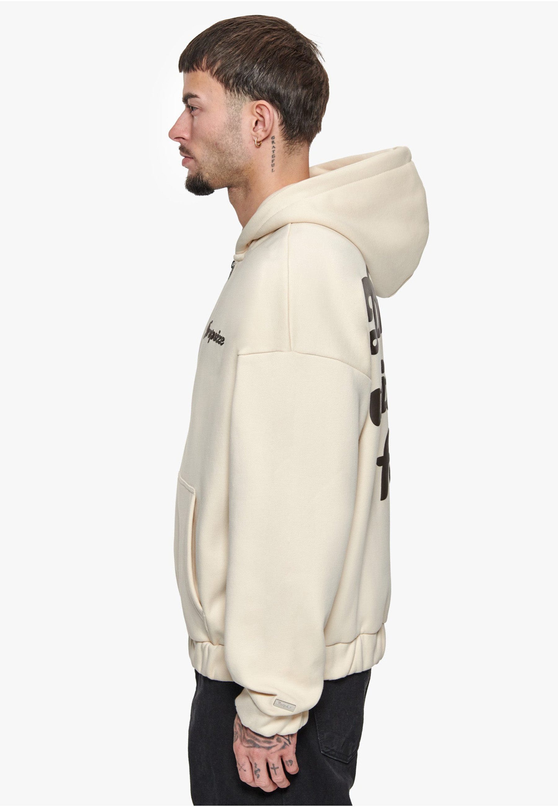 Dropsize Kapuzenfleecejacke Dropsize Herren (1-St)