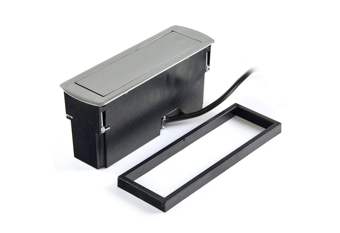 Thumbnail - SO-TECH® Einbausteckdose ausschwenkbar 2x USB / 2x Schuko Einbau-Tischsteckdose