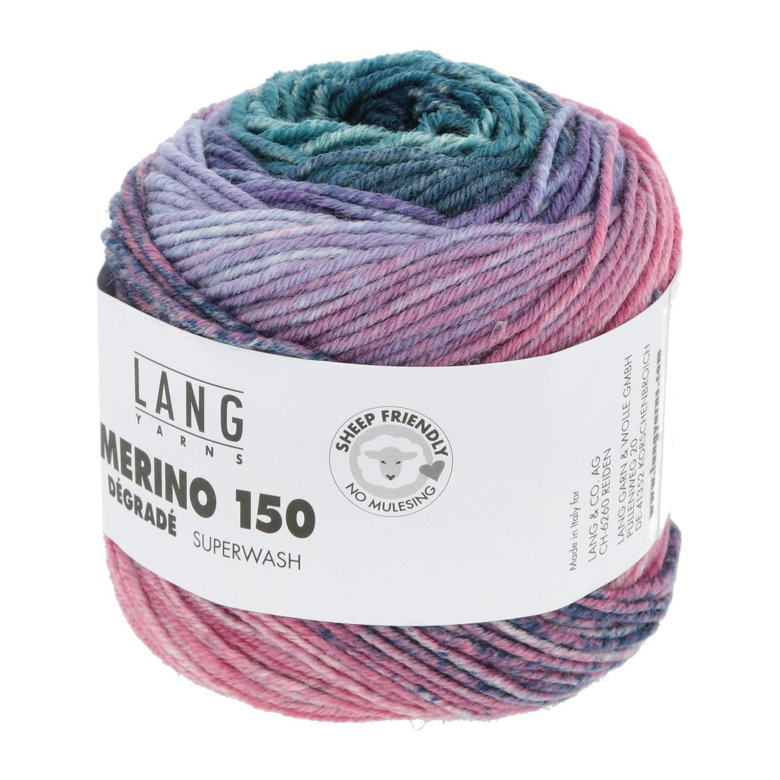 LANG YARNS Merino 150 Dégradé Häkelwolle, 150 m