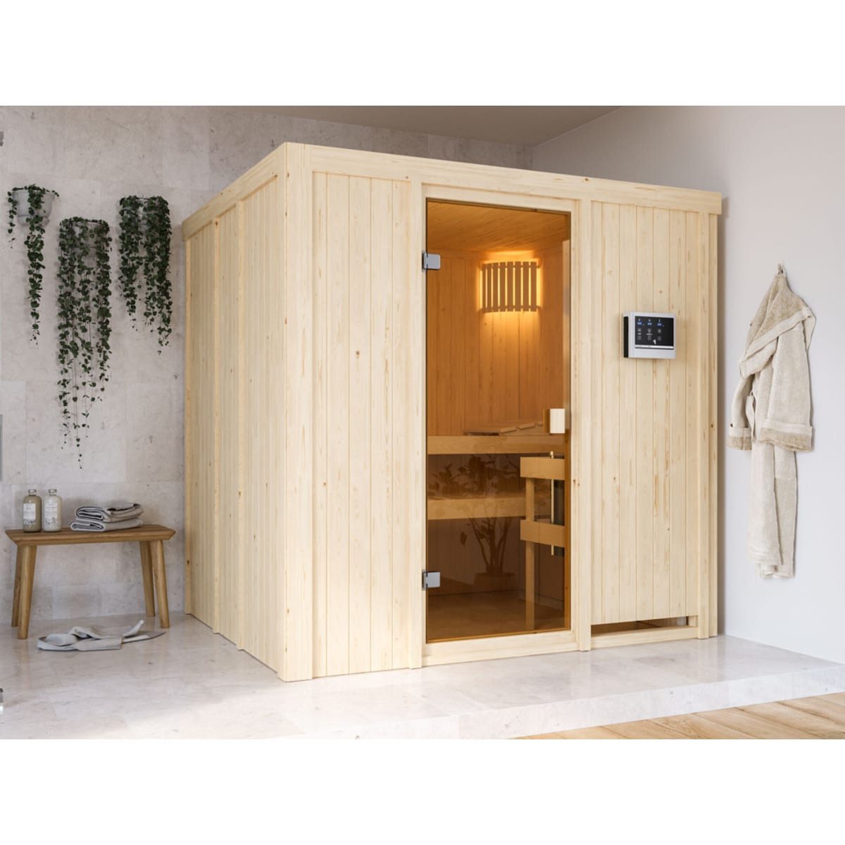 Karibu Sauna-Steuergerät KARIBU Steuergerät Easy finnisch Plug & Play, finnisch, (1-St), Plug & Play