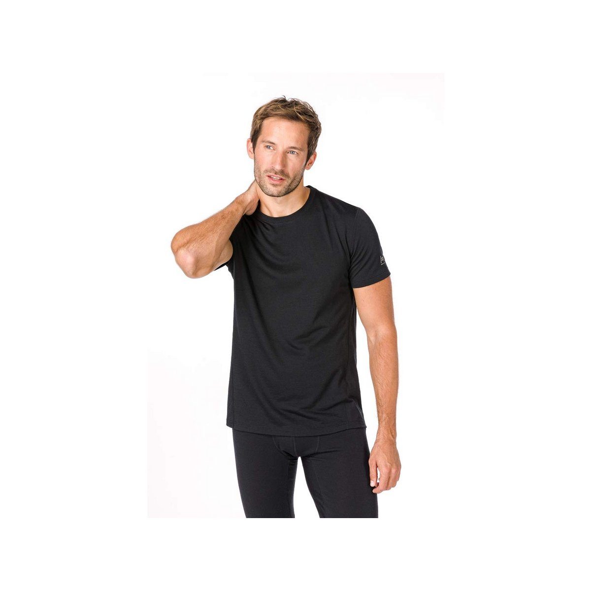 SUPER.NATURAL T-Shirt schwarz regular (1-tlg) JET BLACK