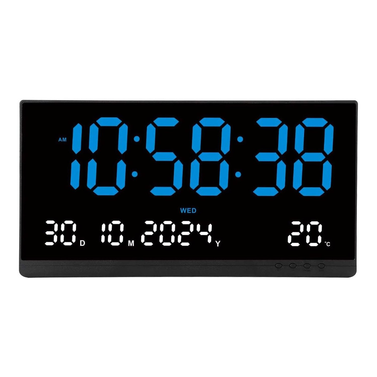 Wanduhr 15,5 Zoll LED Digital Uhr Wandwecker Küchenuhr Timer