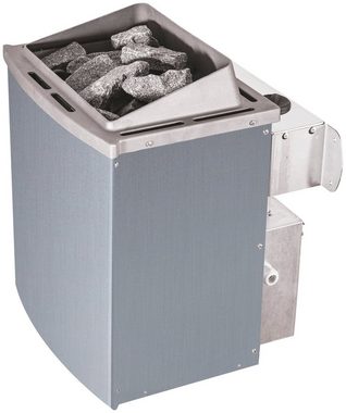 Karibu Sauna Marit, BxTxH: 231 x 196 x 198 cm, 68 mm, (Set) 9-kW-Ofen mit integrierter Steuerung