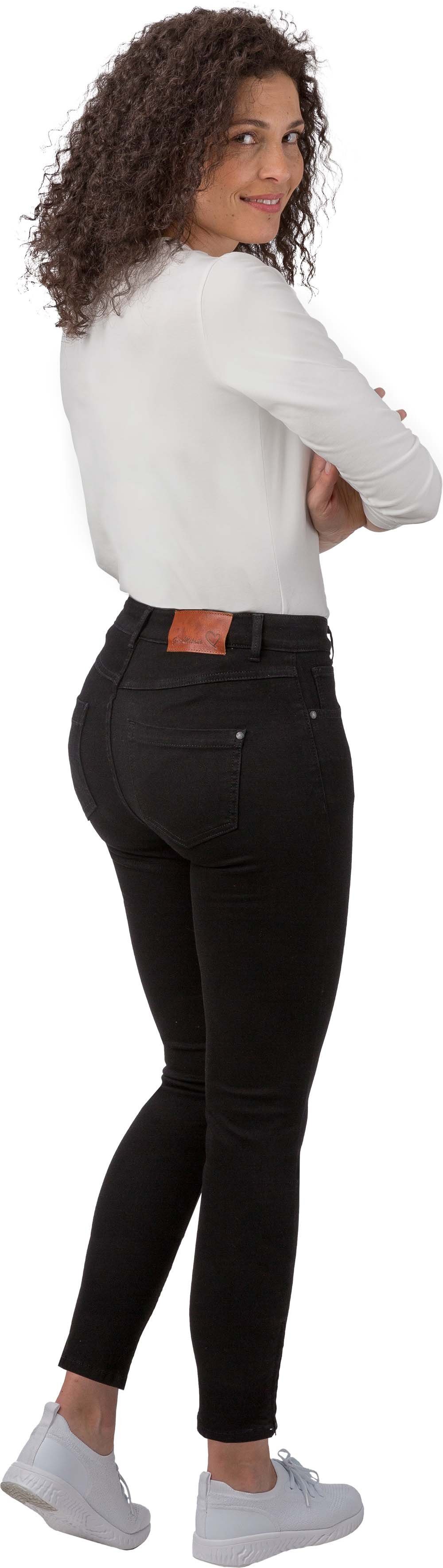 Gio Milano Stretch-Jeans Gio-Lotti-1100 Ankle Jeans mit Zip