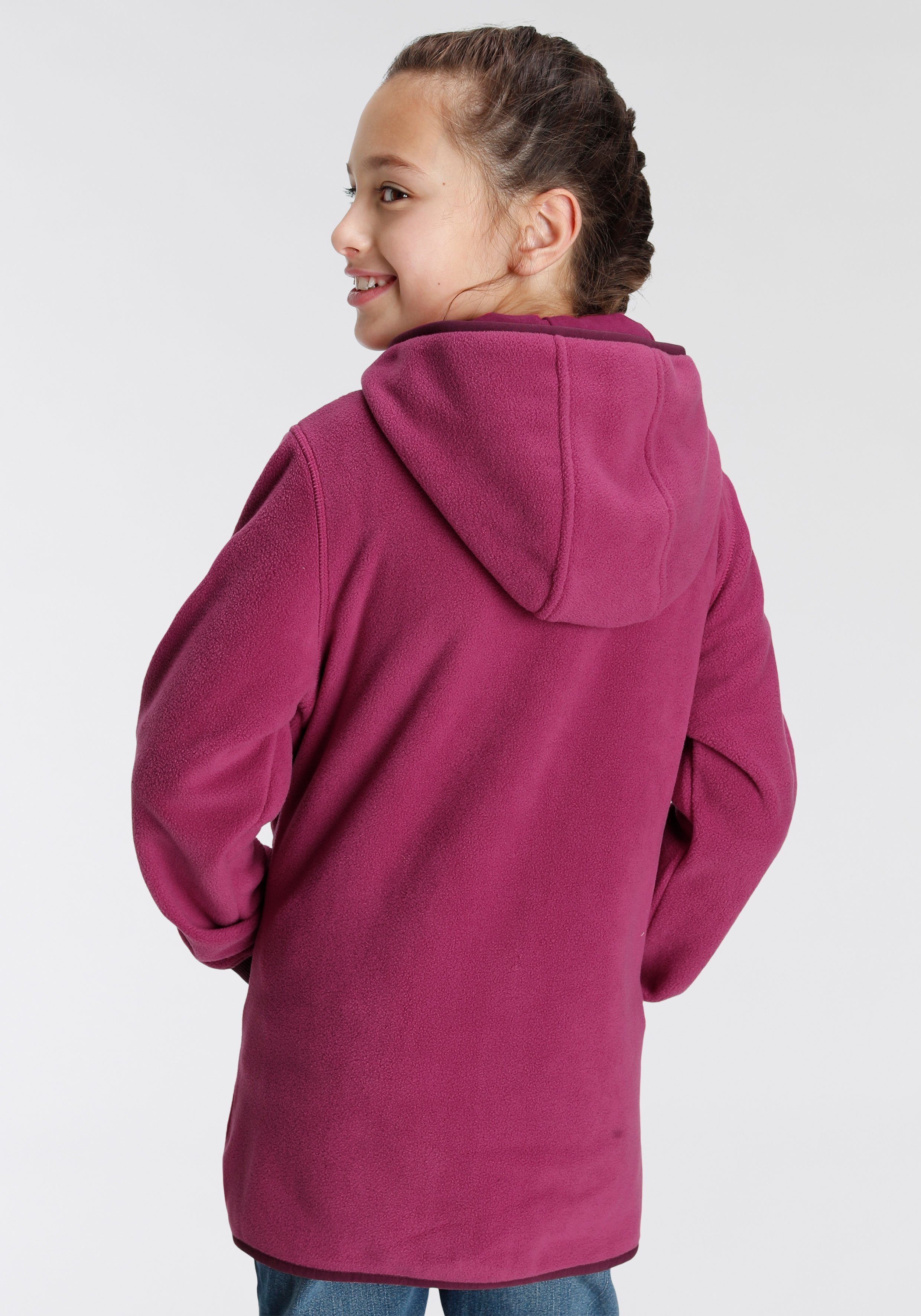 mit Ärmelbündchen Fleecejacke 2 fuchsia COZY Scout