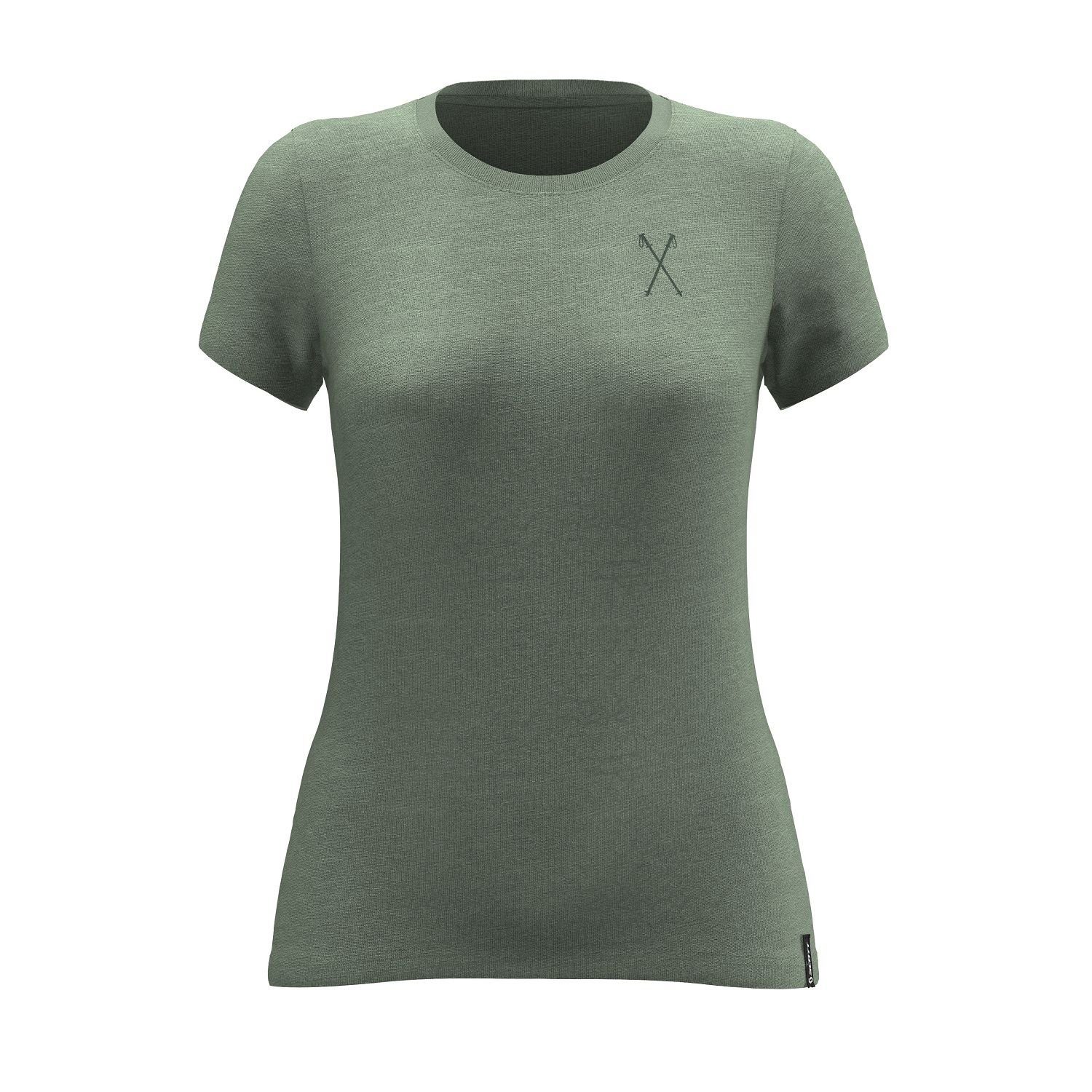 Scott Kurzarmshirt Scott T-Shirt Damen 20 Graphic slub s/sl (1-tlg) grün