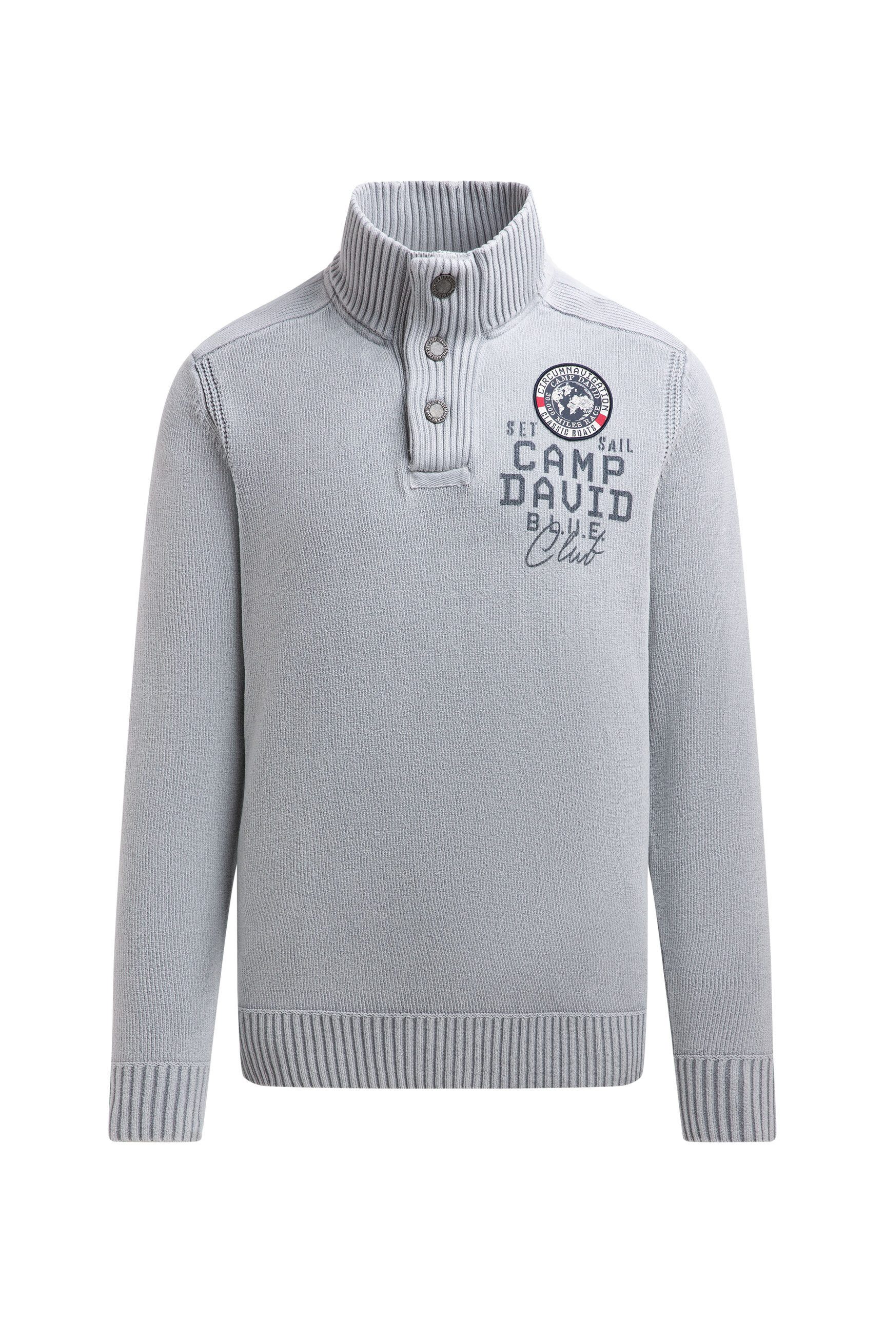 CAMP DAVID Troyer im Stone Washed Look günstig online kaufen