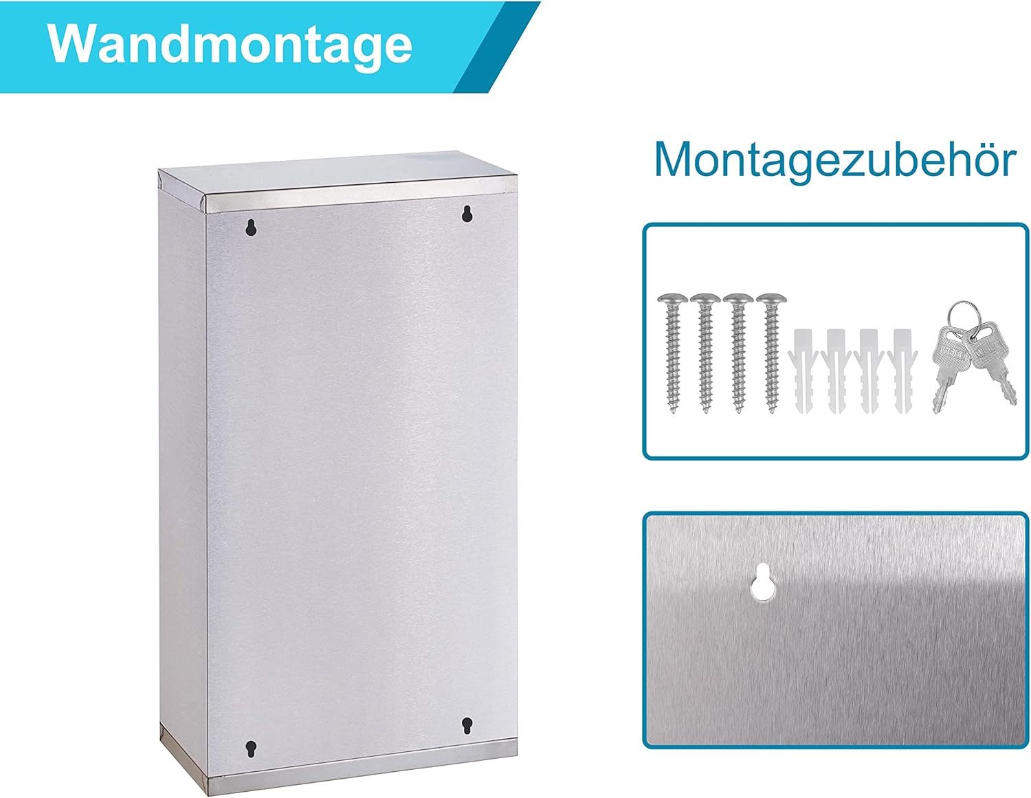 Zedelmaier Medizinschrank Abschließbarer Medizinschrank aus Edelstahl,Medik günstig online kaufen