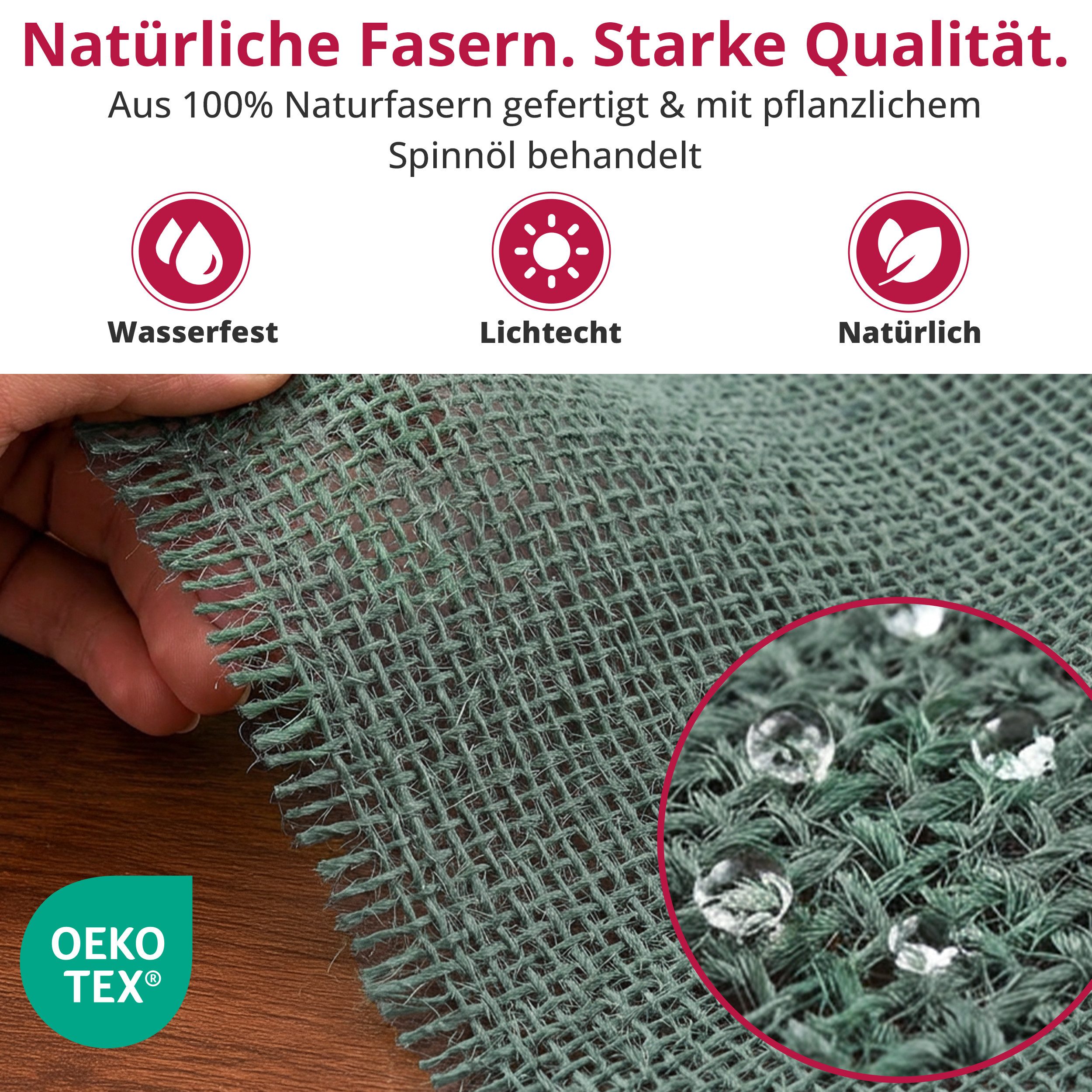 DecoHomeTextil Heimtextilmanufaktur Tischläufer Deco Jute Tischläufer Tischband Geschenkband Eco Friendly