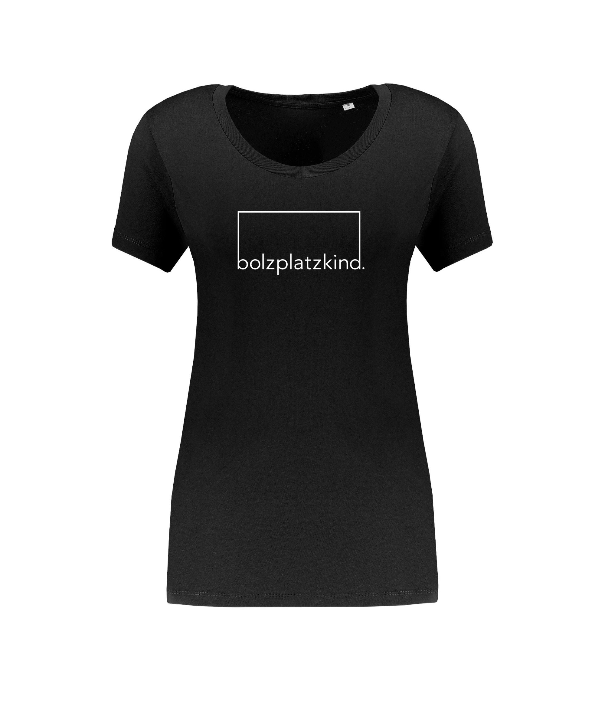 T-Shirt Damen "Geduld" schwarzweiss Bolzplatzkind T-Shirt default