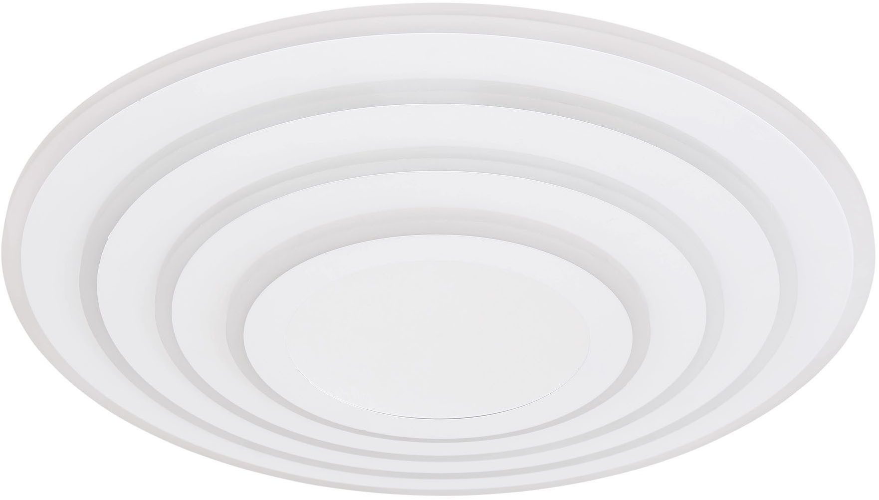 GLOBO LIGHTING LED Deckenleuchte JOCELYN, Dimmfunktion, Fernbedienung, Infrarot inkl., Memoryfunktion, Nachtlichtfunktion, Smart Home, Timerfunktion, mehrere Helligkeitsstufen, LED fest integriert, warmweiß - kaltweiß, Deckenlampe, Designleuchte, Wohnzimmer, Schlafzimmer, rund