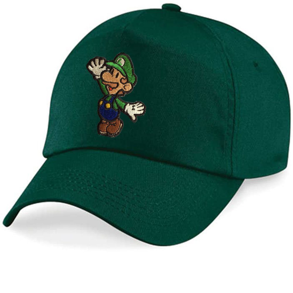 Blondie & Brownie Baseball Cap Stick Flaschengrün Size One Klempner Kinder Patch Luigi Super Nintendo