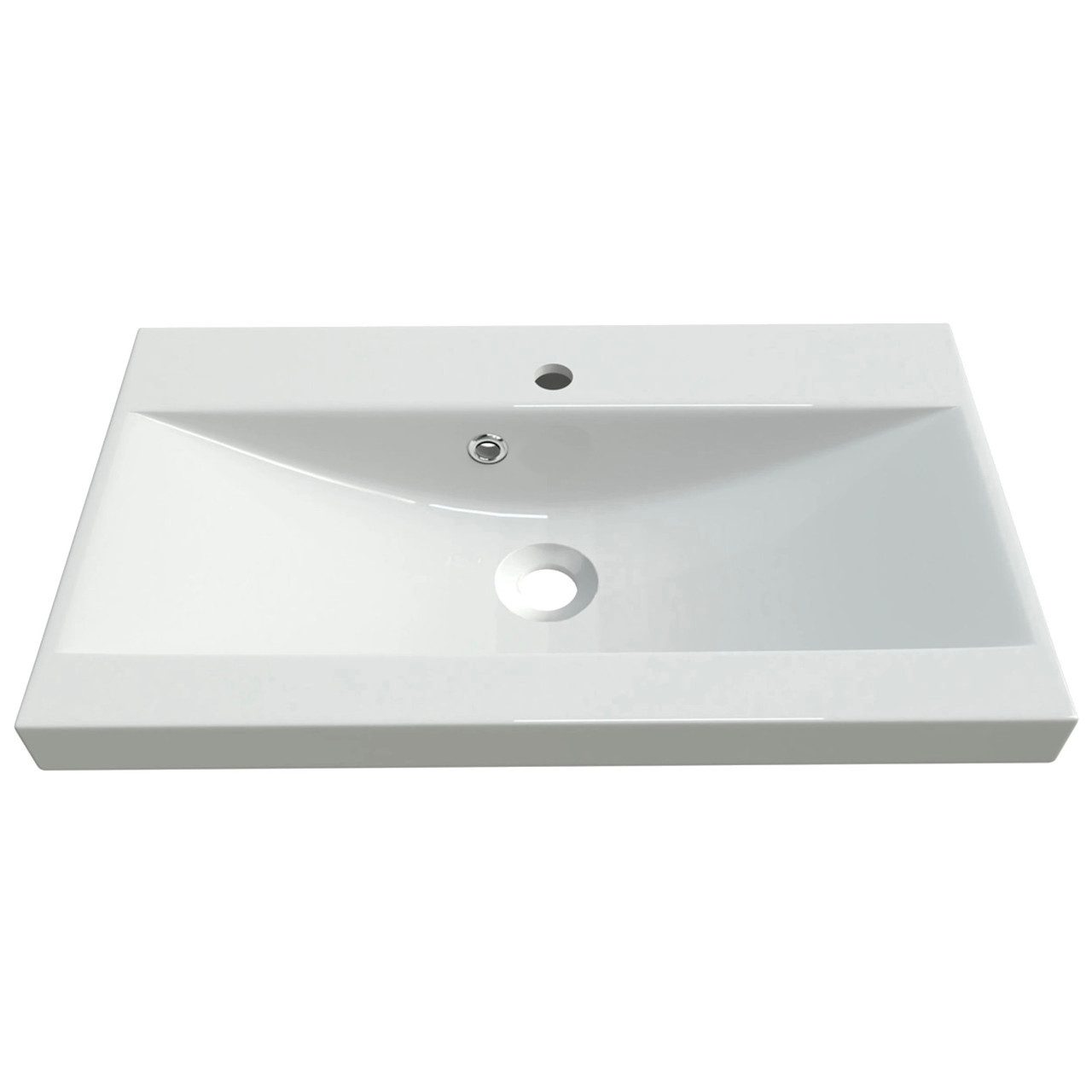 MOEBLINE Waschbecken SALLY LP5 weiß
