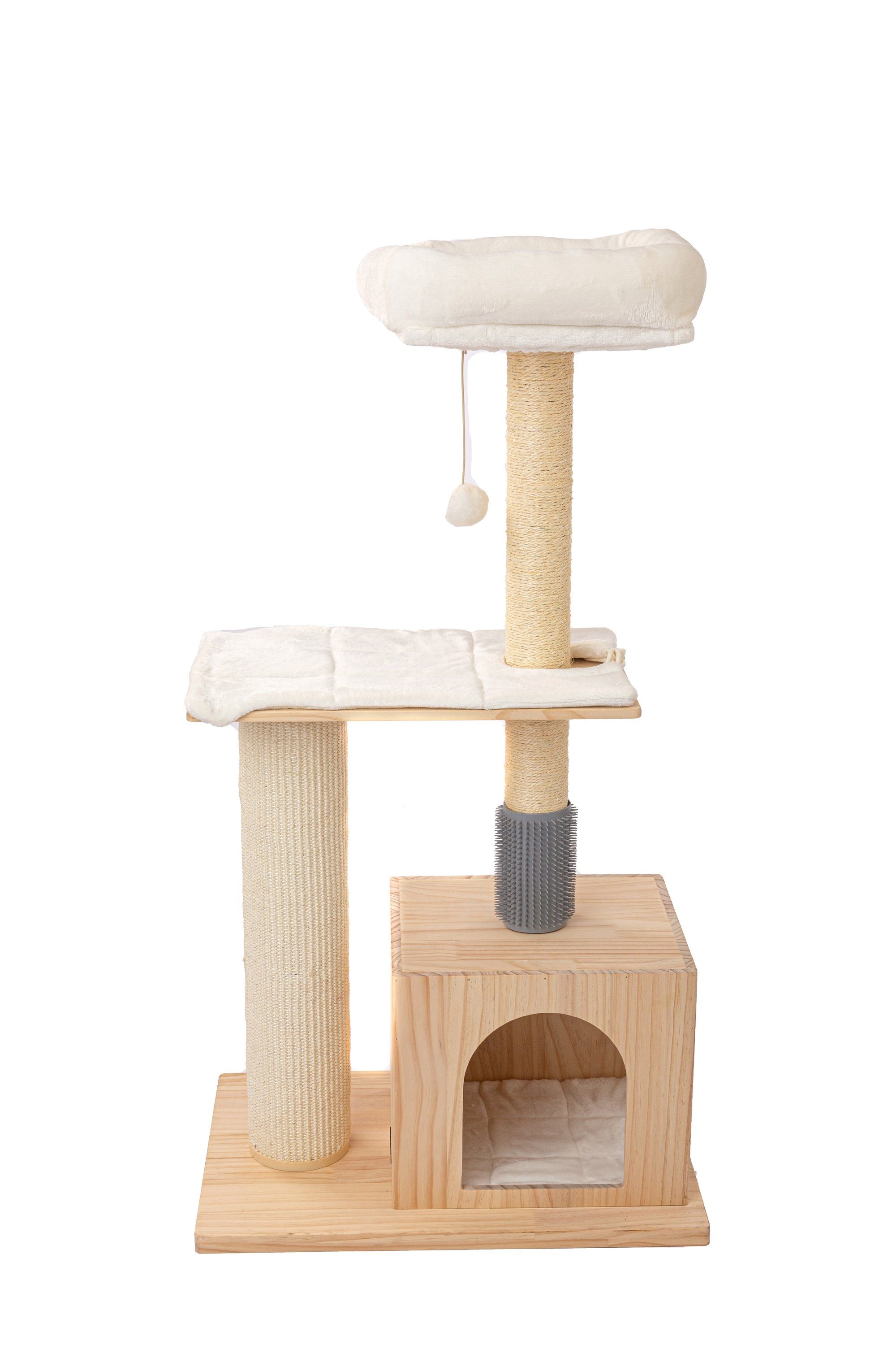 RAIKOU Kratzbaum Kratzmöbel, Katzenspielzeug, Mehrere Ebenen, Kratzsäulen h günstig online kaufen