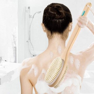 Fivejoy Badebürste Rückenbürste mit Langem Stiel für Saunabürste und Massagebürste, 1-tlg.
