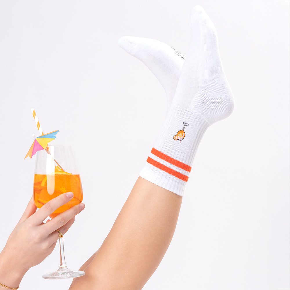 OCCULTO Tennissocken Damen & Herren Motiv Tennissocken 3er Pack (Modell: Summer) (3-Paar)