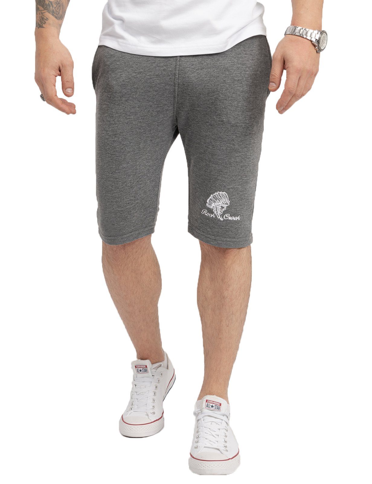 Rock Creek Sweatshorts Herren Shorts Sweatshorts H-273 Dunkelgrau