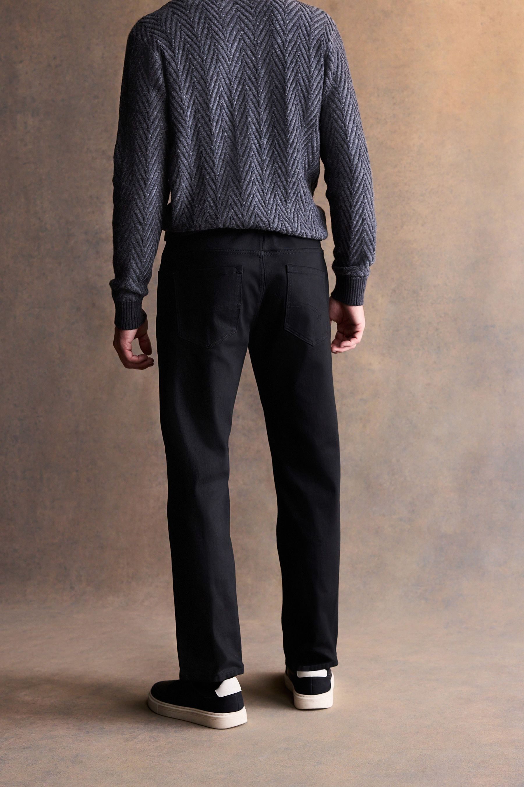Next Straight-Jeans Jeans mit Gürtel (2-tlg)