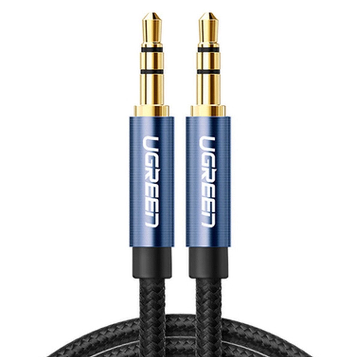 UGREEN Ugreen AUX Audiokabel gerade Klinke 3,5 mm 1m blau AV112 Audio-Adapter