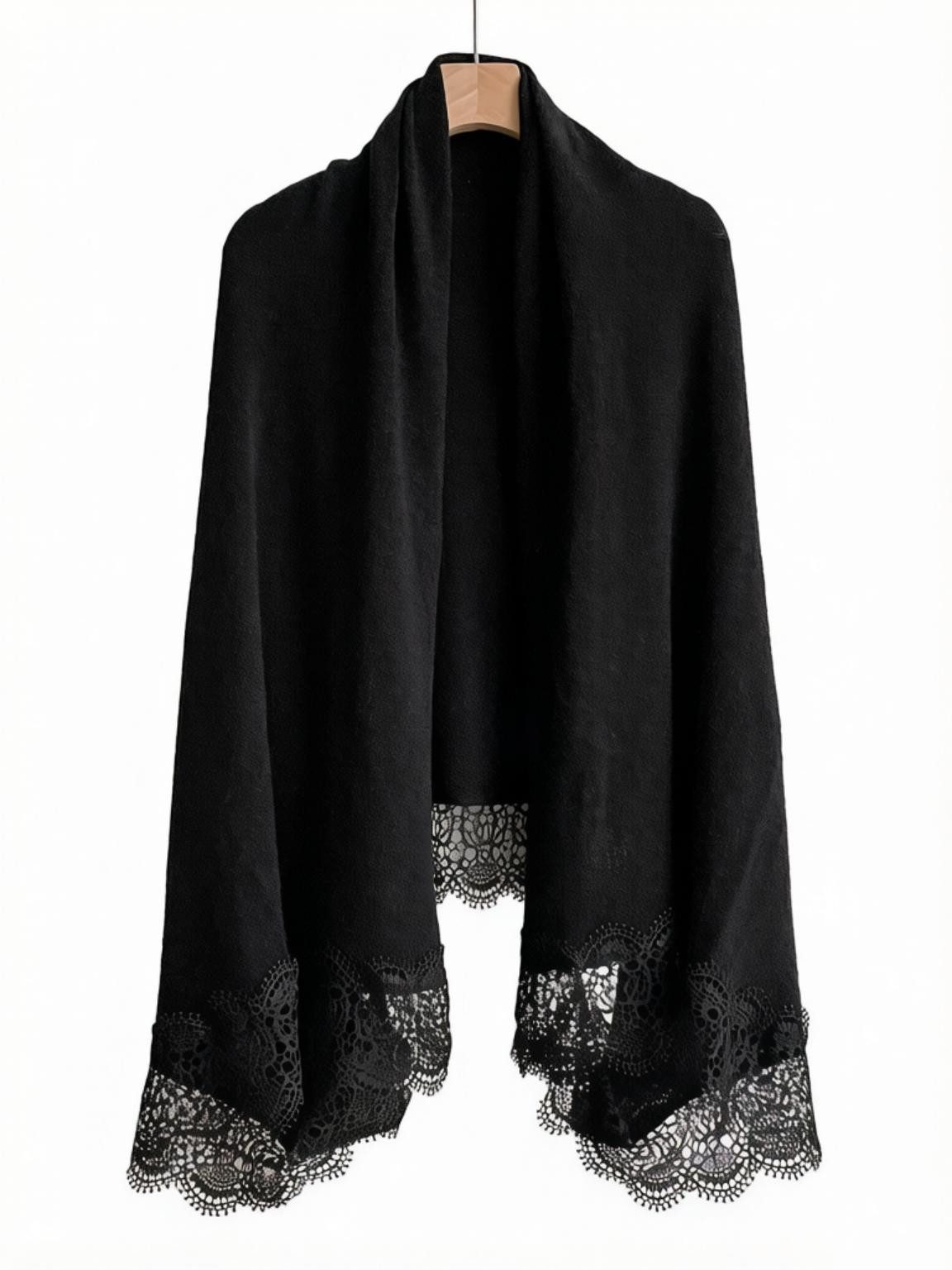 nsihing Strickjacke Große- Elegantes Spitzen-Tuch,für Hochzeiten, Dates und Pendeln