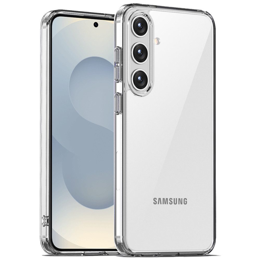 FITSU Handyhülle Transparente Hülle für Samsung Galaxy S25 Handyhülle Case 6,2 Zoll, Durchsichtige Schutzhülle für Samsung Galaxy S25 Hybrid Case Cover