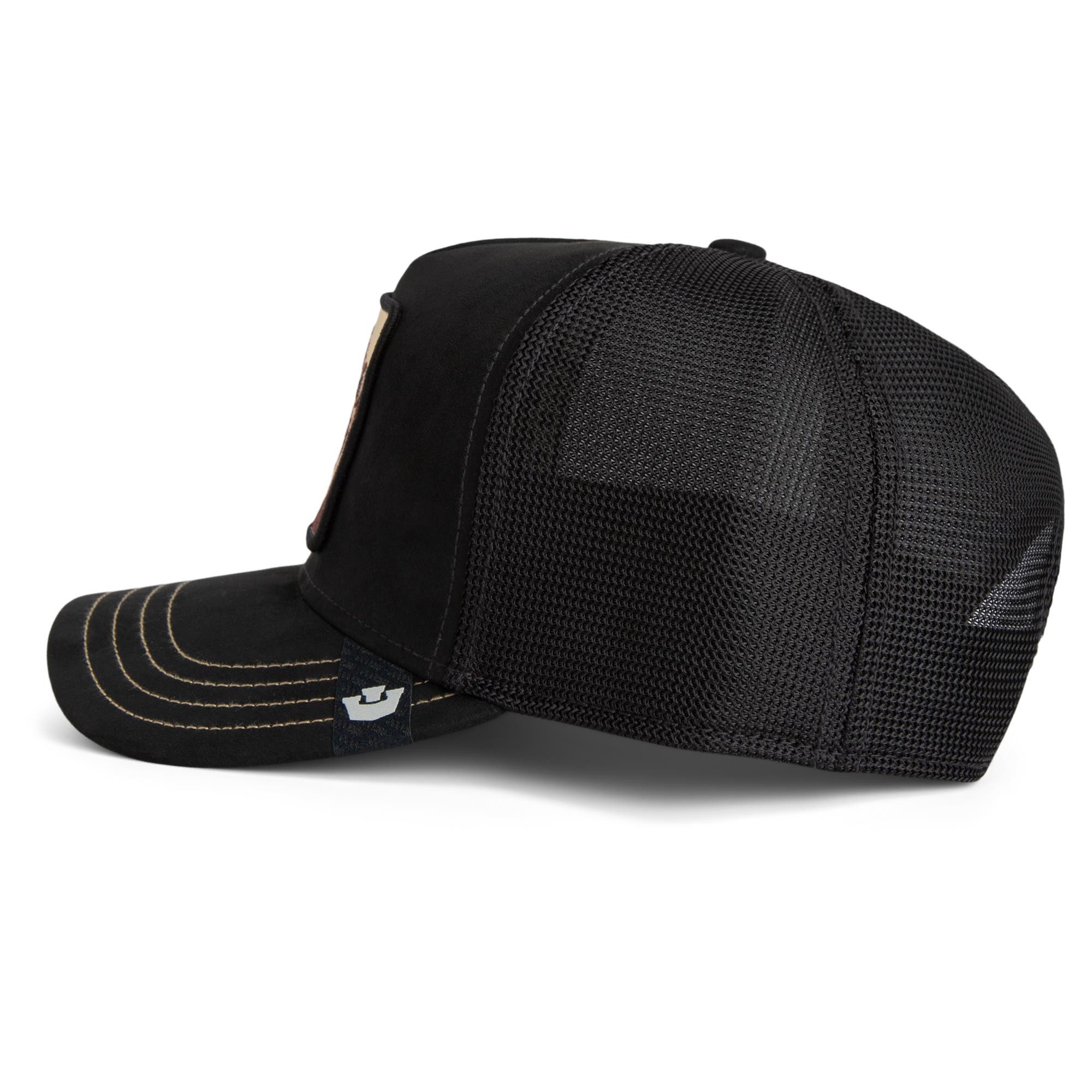 GOORIN Bros. Trucker Cap Goorin Bros. Golden King Trucker Cap Golden Suede black (Basecap, Meshcap, Trucker Kappe)