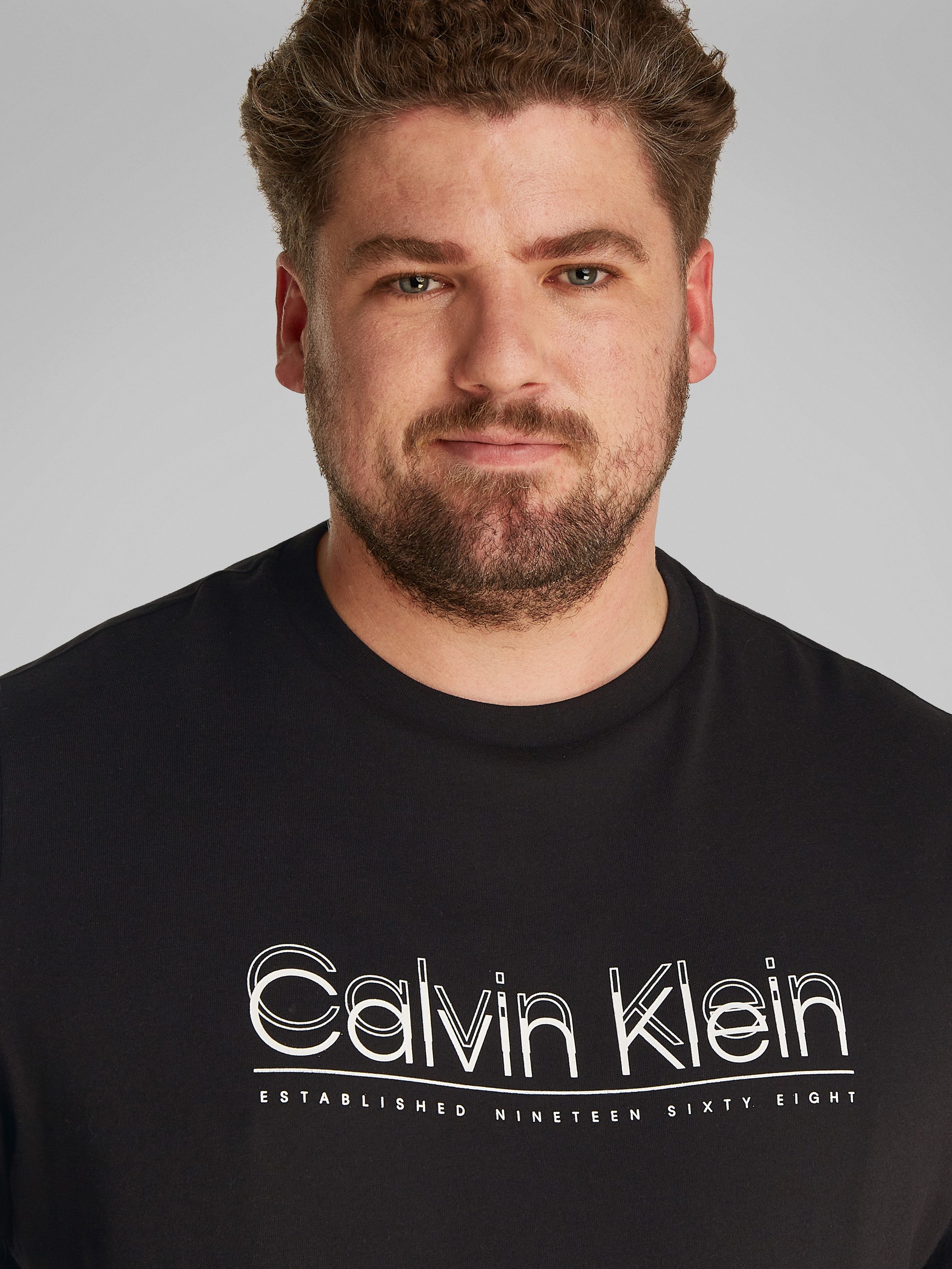Calvin Klein Big&Tall T-Shirt BT_CP-DOUBLE LOGO T-SHIRT in großen Größen günstig online kaufen