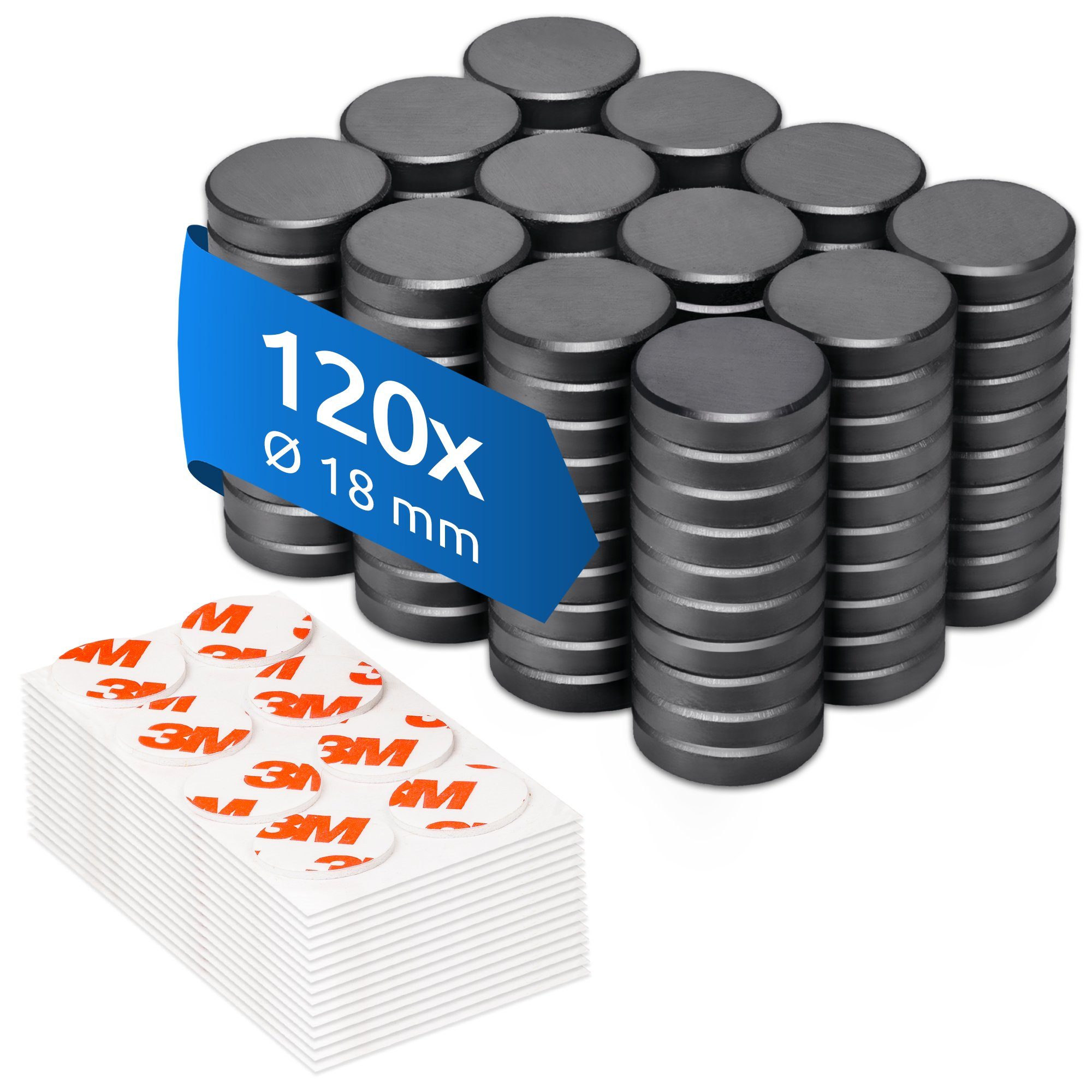 Magnet Magnet für Magnettafel 120x Ferrit Magnet