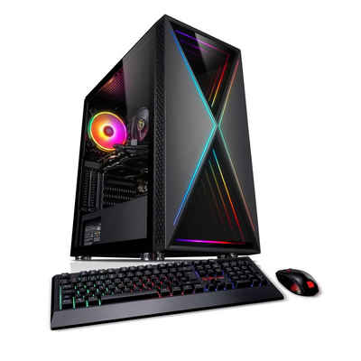 Kiebel Cosmos Gaming-PC (AMD Ryzen 5 AMD Ryzen 5 5600X, RTX 3060, 32 GB RAM, 1000 GB SSD, Luftkühlung, WLAN, ARGB-Beleuchtung)