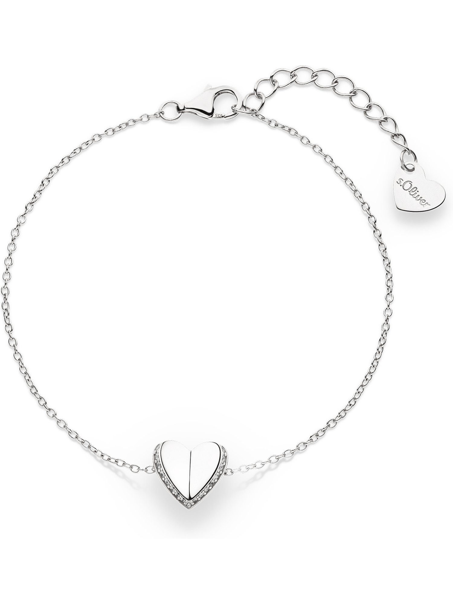 Armband S.Oliver Damen-Armband Edelstahl Herz