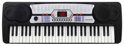 McGrey Home Keyboard »BK-5410 Keyboard - Einsteiger-Keyboard mit 54 Tasten ideal für Kinder«, (100 Sounds & Rhythmen - umfangreiche Lernfunktion, 2 tlg., Inkl. Mikrofon zum Mitsingen und Notenhalter), mit Guide Funktion: One Key / Ensemble