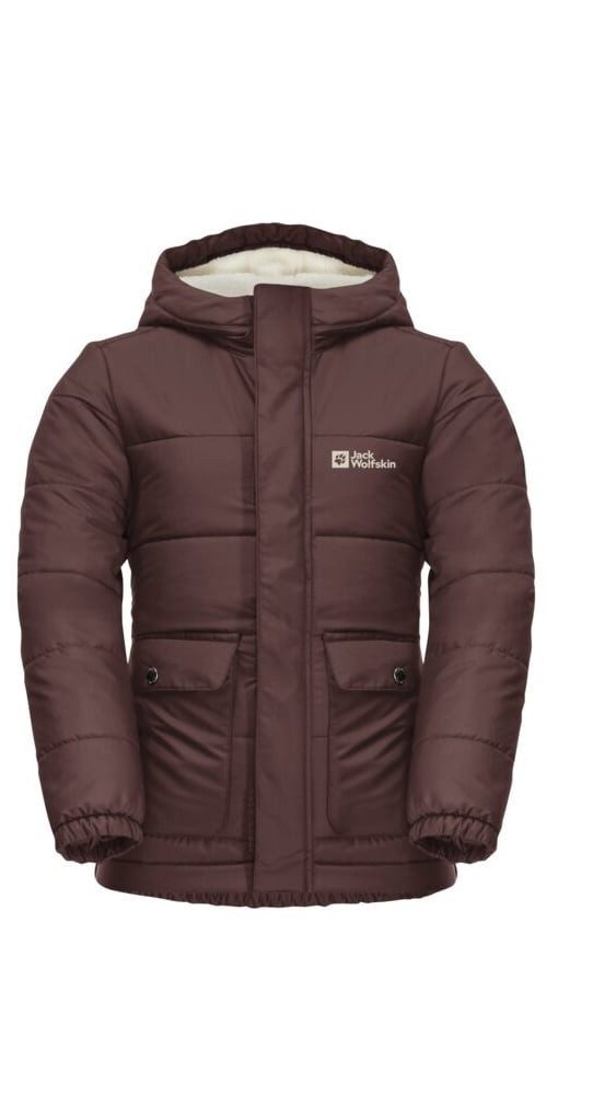 Jack Wolfskin Winterjacke Snow Fox (Fleece-Innenseite, winddicht, wasserabweisend) berrypink